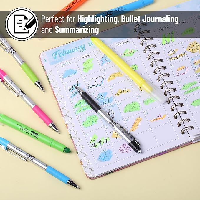 Mr. Pen- Bible Highlighters and Pens No Bleed, 16 Pack, Colorful Bible Pens and Highlighters No Bleed
