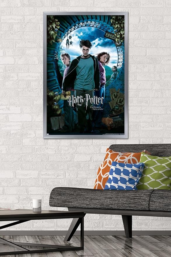 Trends International Harry Potter and the Prisoner of Azkaban - Sky One Sheet Wall Poster, 22.37" x 34.00", Silver Framed Version