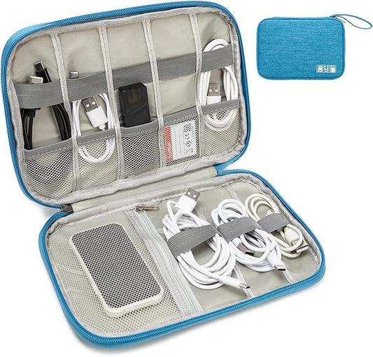 Electronics Organizer Travel Case,Travel Cable Organizer Pouch - Portable Storage Bag for Cord, Charger, Phone, Earphone, Electronic Accessories for Travel & Daily Use