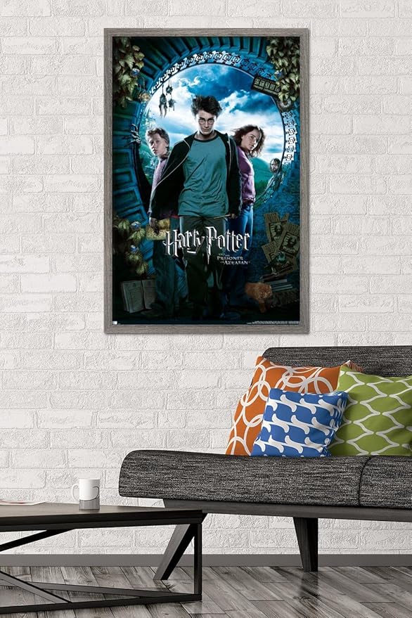 Trends International Harry Potter and the Prisoner of Azkaban - Sky One Sheet Wall Poster, 22.37" x 34.00", Barnwood Framed Version