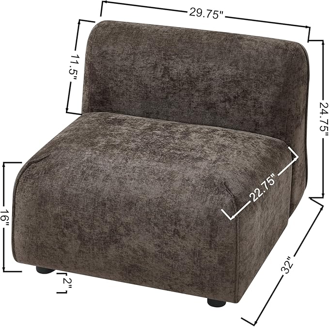 Christopher Knight Home Milio Modern Accent Chair with Ottoman Foot Rest, Wooden Frame Club Chair and Ottoman, Comfy Living Room Lounge Chair with Coffee Table, Single Sofa and Footstools, Brown