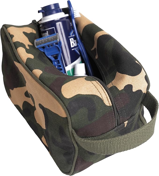 Rothco Heavyweight Canvas Travel Dopp Kit - Shave and Shower Toiletry Organizer