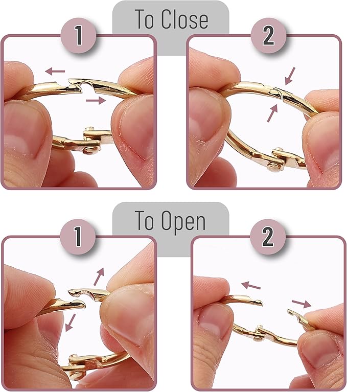 Mr. Pen- Loose Leaf Binder Ring, 40 Pack, Gold Binder Rings 1 Inch, Book Rings