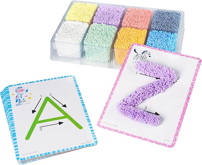 Educational Insights Playfoam Shape & Learn Alphabet Set - Alphabet Learning Toys, Letter Recognition for Preschoolers, Sensory Classroom Must Haves, Sensory Foam Letters, ABC Toys for Ages 3+