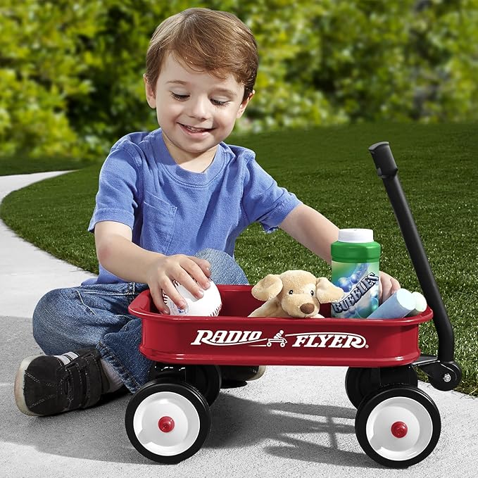 Radio Flyer Miniature Kids Wagon 12.5”, Toy Wagon with Wheels, Rolling Cart for Toddlers & Kids, Indoor & Outdoor Play or Baby Shower Decoration, Ages 1.5+