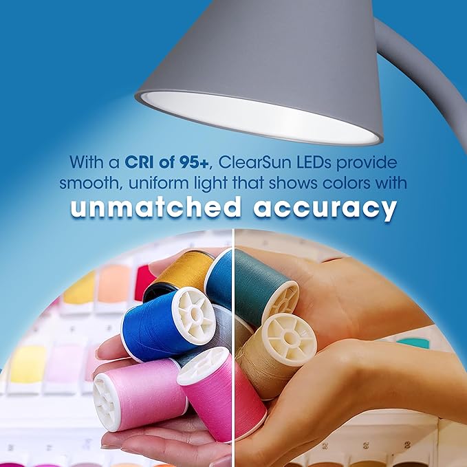 OttLite Twist LED Desk Lamp with Wireless Charging Pad, 3 Color Temperatures, Flexible Neck, Book Light, Table Lamp, Reading Light, Work, Desk Lamps for Home Office or Bedside