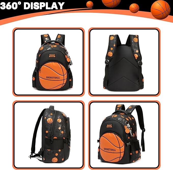 Boys' School Backpack with Lunch Box and Pencil Case - Ideal for Teens and Middle School Students