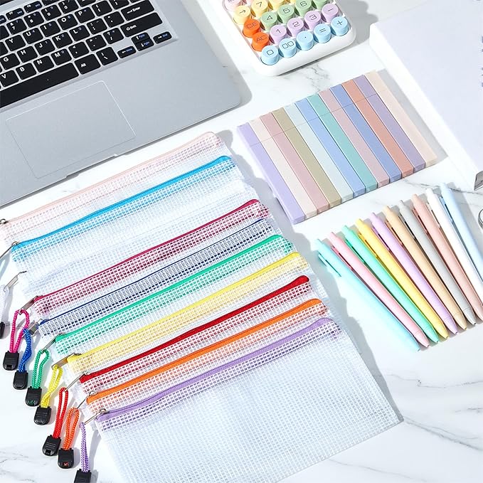 120 Pcs Bible Journaling Kit Bible Highlighters and Black Gel Pen Include 60 Highlighters 50 Black Gel Pens and 10 Pencil Pouches Aesthetic Book Annotation Kit Church Gifts for School Study