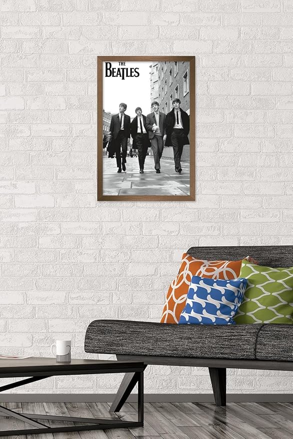 Trends International The Beatles - In London Wall Poster, 22.4L x 14.7W, Bronze Framed Version