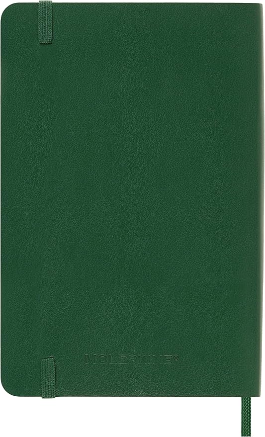 Moleskine Classic Notebook, Soft Cover, Pocket (3.5" x 5.5") Ruled/Lined, Myrtle Green, 192 Pages