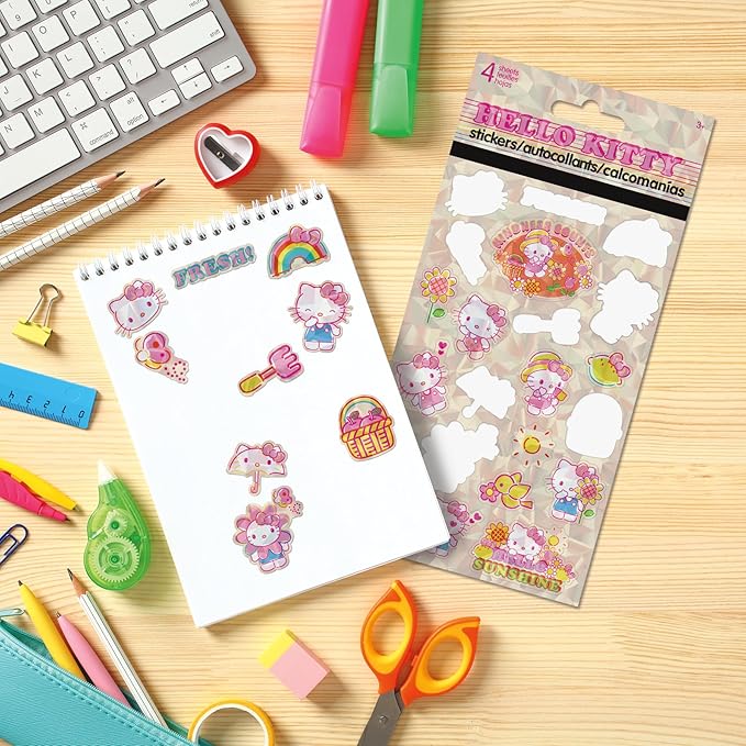 Hello Kitty - Garden Doodle - 2022 Standard Stickers - 4 Sheet