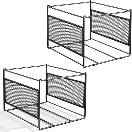 Hanging File Folder Frame for Legal and Letter Size,Hanging File Organizer Holder Rack Hanging Folder Rails for Filing Cabinet Desk Drawer,15.2" L x 12.4" W x 10.5" H,2 Pack
