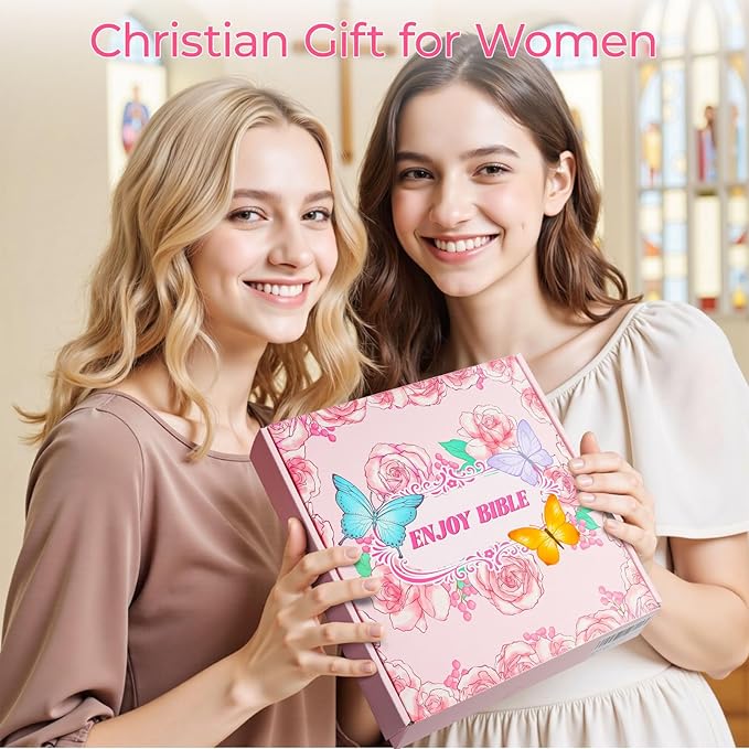 76PCS Bible Study Supplies Kit for Women, Journaling Set with No Bleed Highlighters, Laminated Bible Tabs,Notebook, Quilted Pencil Case, Bible Accessories Set Beginner Christian Gifts
