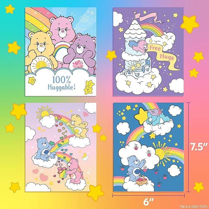 Care Bears Aqua Art, Paint with Water Books for Kids, Reusable Water-Reveal Activity, Mess Free Coloring for Toddlers, Fun Toddler Toys, Road Trip Activities for Kids, Airplane Toys for Toddlers 1-3