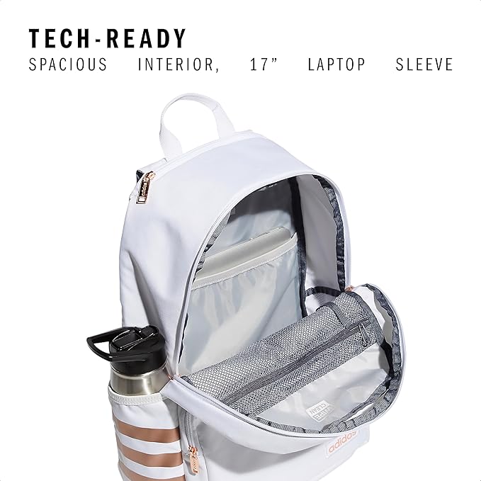3-Stripe Classic backpack for men and women, bag with laptop sleeve