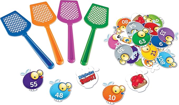 Learning Resources Multiplication Swat, Sight Swat Game, Gross Motor Skills, Critical Thinking Skills, Ages 6+