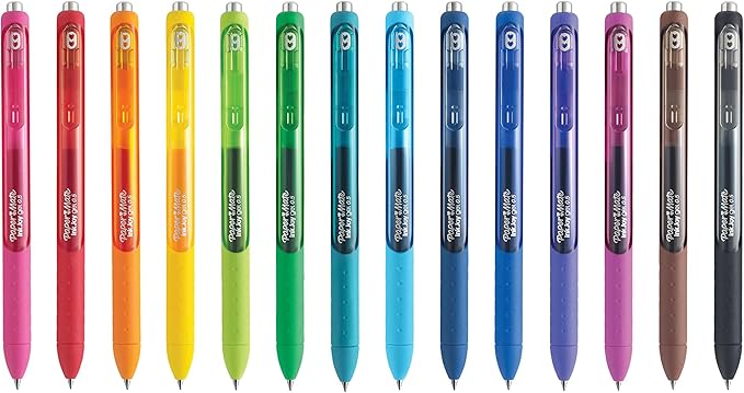 Paper Mate InkJoy Gel Pens, Fine Point (0.5mm), Assorted Colors, 8 Count - Back to School, Teacher Supplies, Writing, Journaling