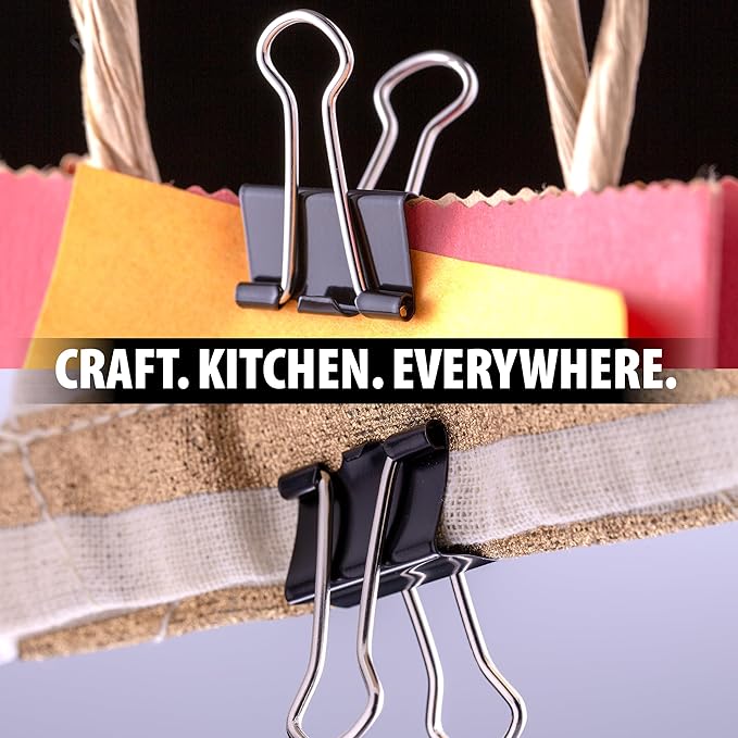 Officemate Mini Binder Clips, Black, (99010), 12 Count (Pack of 12)