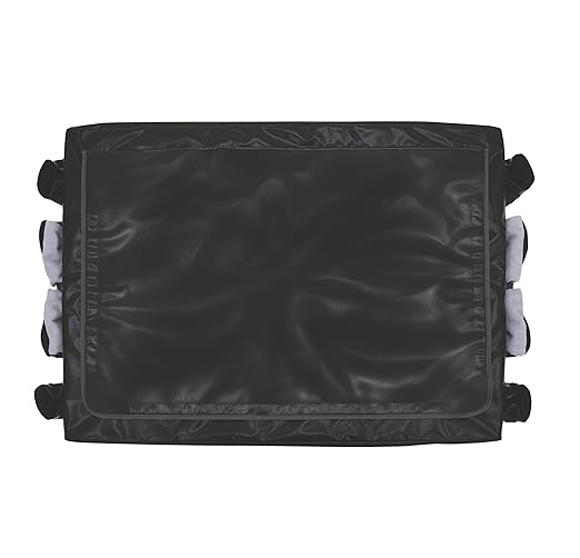 Rubbermaid Commercial Products, Cover for Rubbermaid Collapsible 8 bushel and Multi-Stream X-Cart with Quick-Access-Lid and Multiple Built-in-Storage Pockets, Large (1889864)