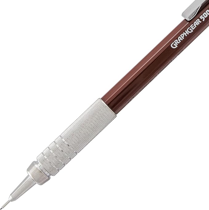 Pentel GraphGear 500 Mechanical Drafting Pencil, (0.7mm), Medium Line, Blue Barrel, Pack of 4 (PG527BP4C)