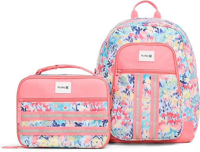 Hurley School Lunch Tote, Sunset Coral