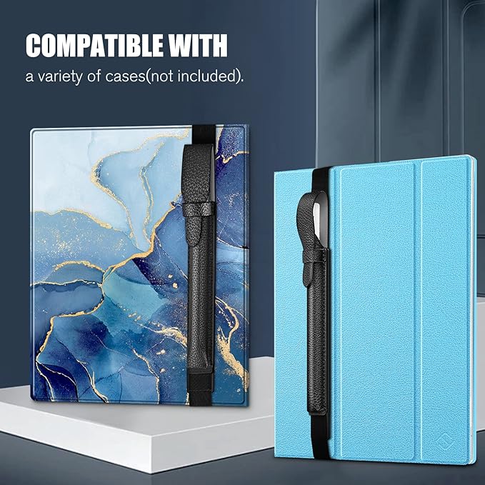 Fintie Pencil Holder Compatible with Remarkable 2, Stylus Pouch PU Leather Pen Sleeve Portable Elastic Pencil Case Cover for Remarkable 2/BOOX/Scribe Stylus Pen