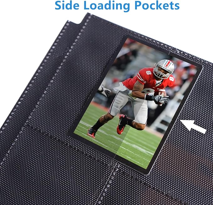 Premium 9-Pocket Zippered Trading Card Binder, 540 Pockets Double-Sided Side-Loading Card Organizer Album, PU Leather Card Holder Protector for MTG, TCG, Sports Cards (White)
