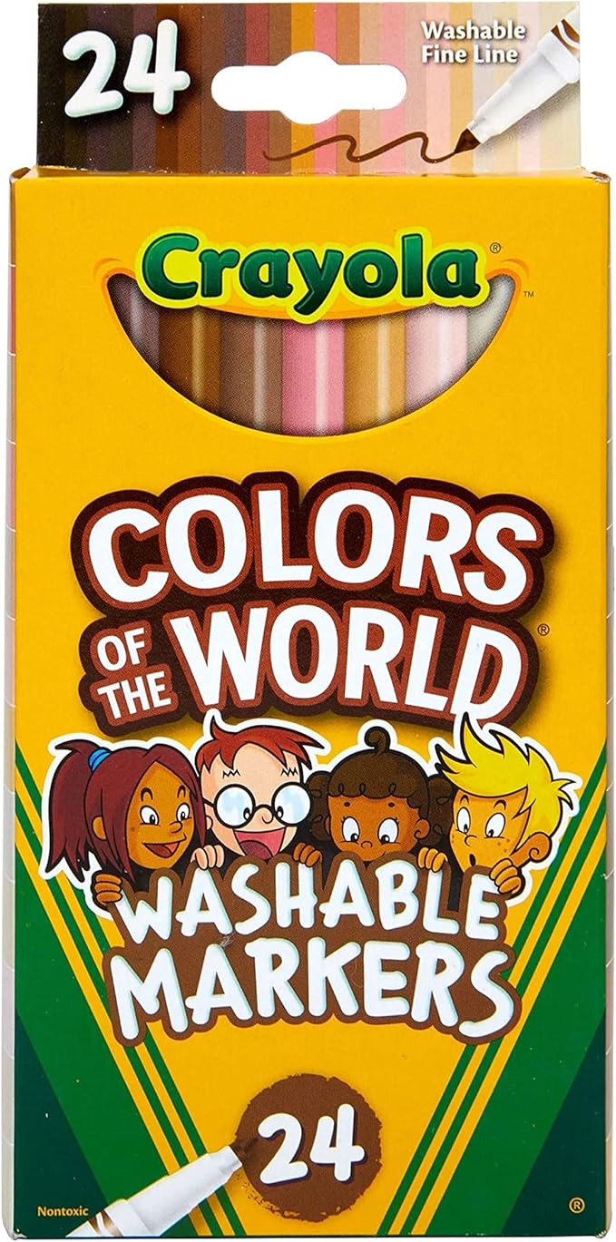 Crayola Colors of the World Markers 24 Count