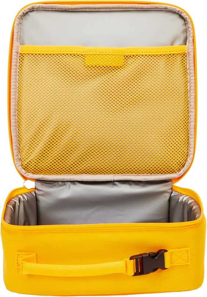 LEGO Lunch Bag, Durable and Insulated, with Mesh Pouch and Zip Compartment, Perfect for On-the-Go Meals, Flame Orange