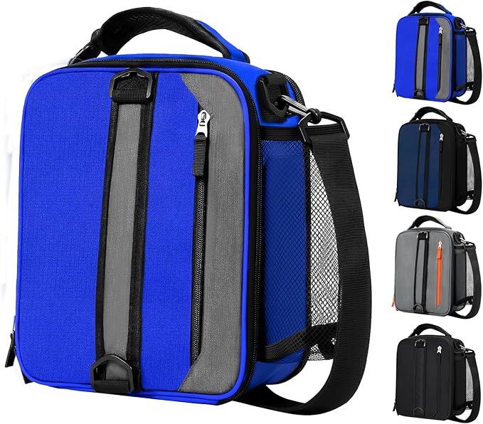 Expandable(18cans) Lunch Box Insulated Lunch bag for Men Kids Boys Teens Adult Portable Stylish Small Lunchbox With Shoulder Strap for Working Office school Picnic