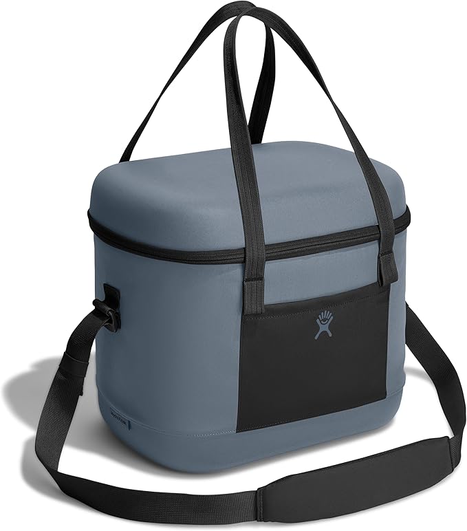 Hydro Flask Cooler Bag - Insulated Portable Soft Cooler - 20 L Capacity in Koala Gray and Black