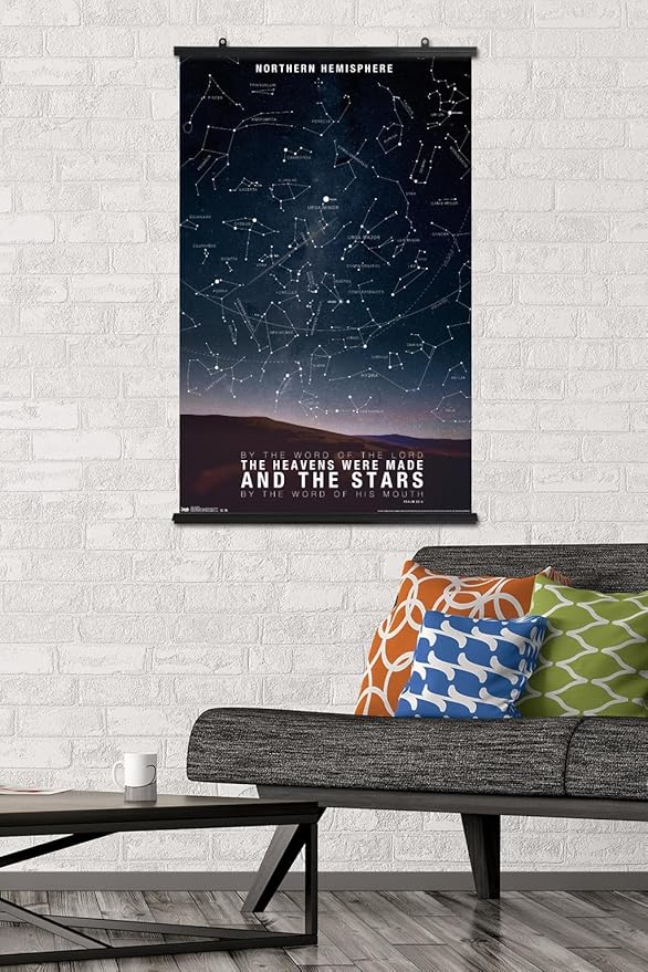 The Stars Wall Poster, 34L" x 22.4W", Poster & Clip Bundle