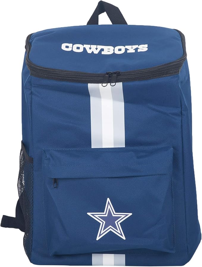 Cooler Backpack – Portable Soft Sided Ice Chest – Insulated Bag Holds 36 Cans - Football Gear – Show Your Team Spirit with Officially Licensed Fan Gear
