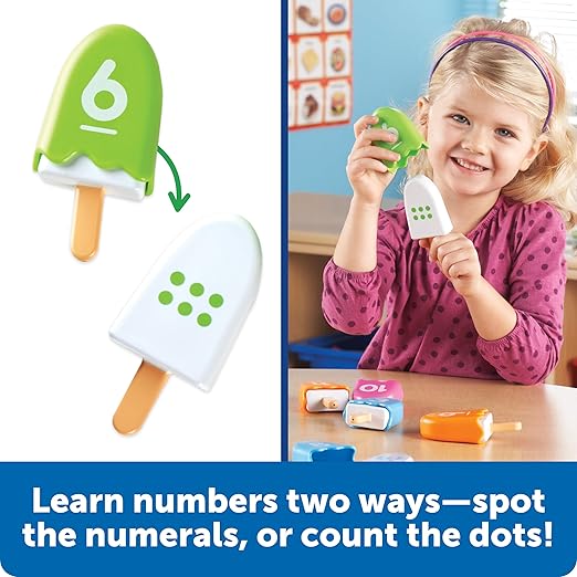 Learning Resources Smart Snacks Number Pops - Sorting Toys, Stacking Montessori, Classroom Must Haves, Math Manipulatives, Number Matching Games, Fine Motor Preschool, Speech Therapy