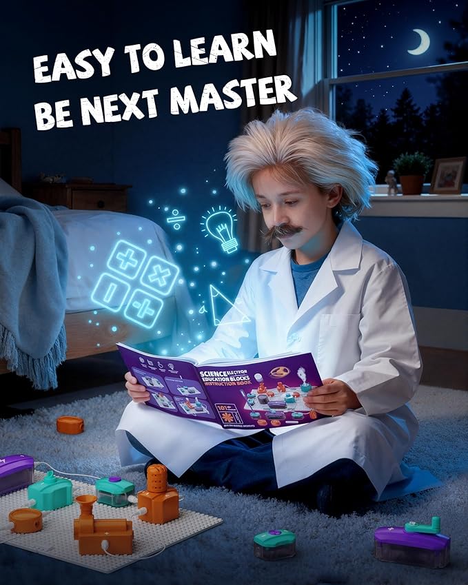 Science Kits for Kids Age 5-7 8-12, STEM Science Circuits Experiments for Kid, Over 450 Projects, 45 Circuit Parts, STEM Toys for 5+ Year Old, Ideas Gifts for Smart Kids, Educational Toy Gifts