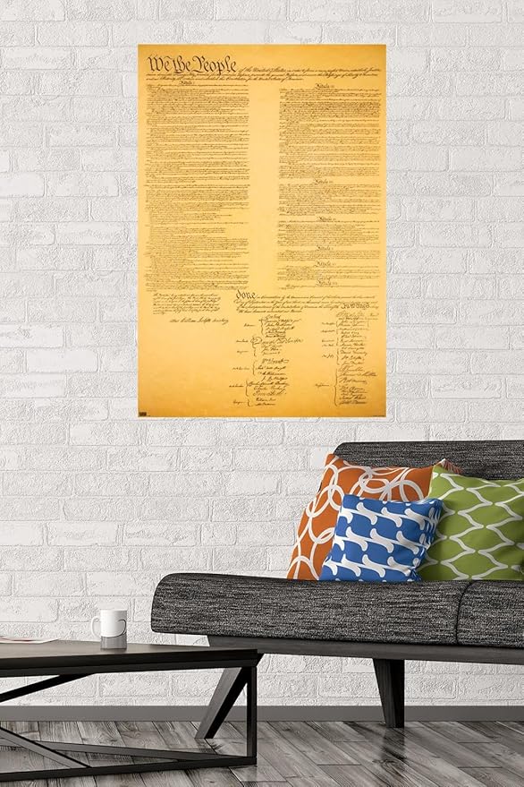 Trends International The Constitution Wall Poster, 22.375" x 34", Premium Poster & Mount Bundle