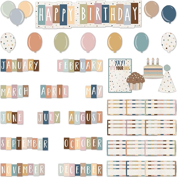 Teacher Created Resources Everyone is Welcome Happy Birthday Mini Bulletin Board (TCR7123)
