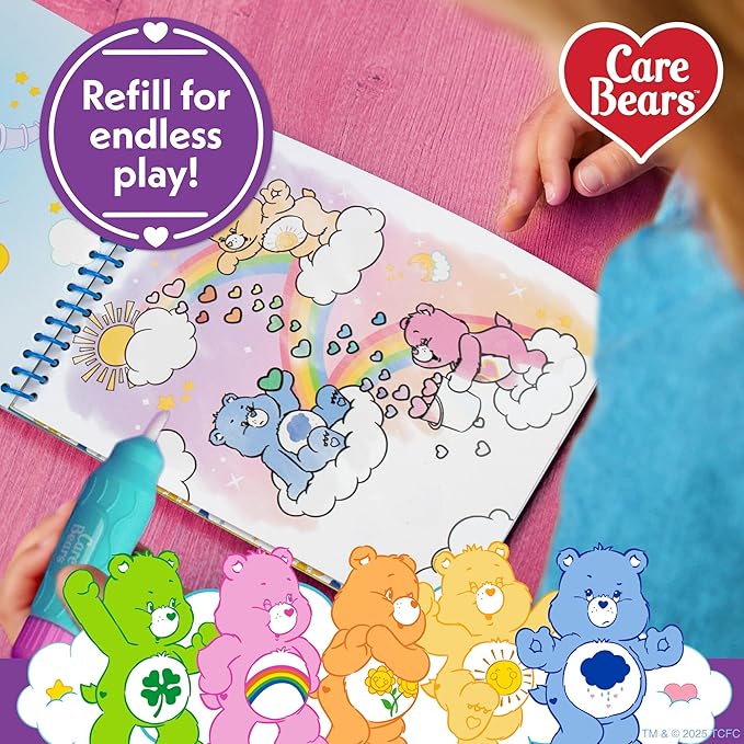 Care Bears Aqua Art, Paint with Water Books for Kids, Reusable Water-Reveal Activity, Mess Free Coloring for Toddlers, Fun Toddler Toys, Road Trip Activities for Kids, Airplane Toys for Toddlers 1-3