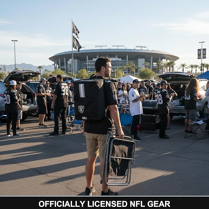 Cooler Backpack – Portable Soft Sided Ice Chest – Insulated Bag Holds 36 Cans - Football Gear – Show Your Team Spirit with Officially Licensed Fan Gear