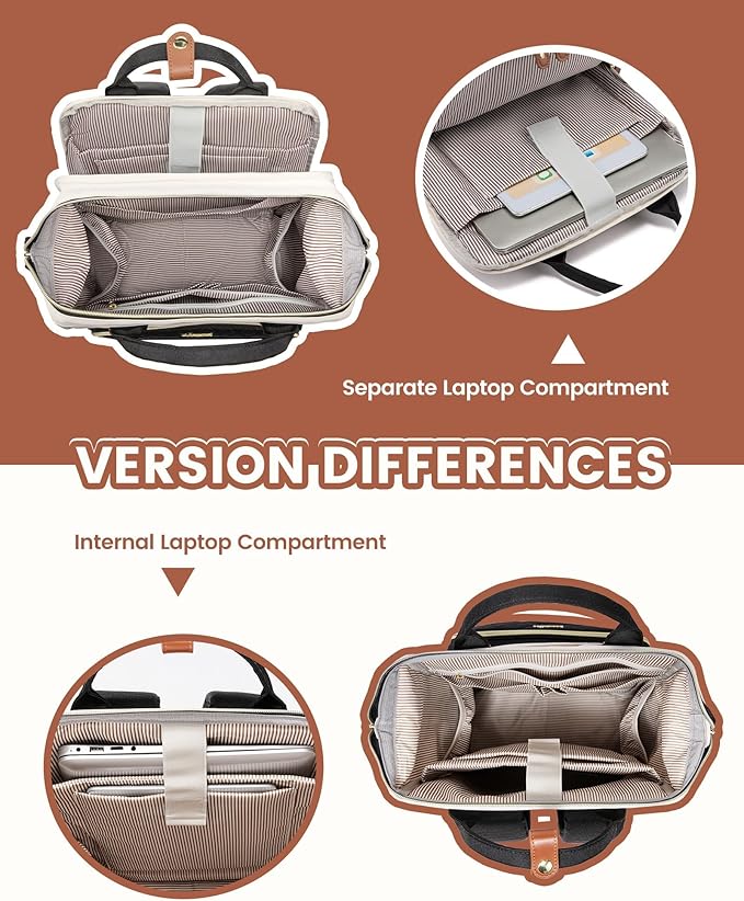LOVEVOOK Laptop Backpack for Women, 15.6 inch Waterproof Nurse Bag Teacher Work Backpack Purse for Women, Travel Computer Backpack for College Office Business Ladies