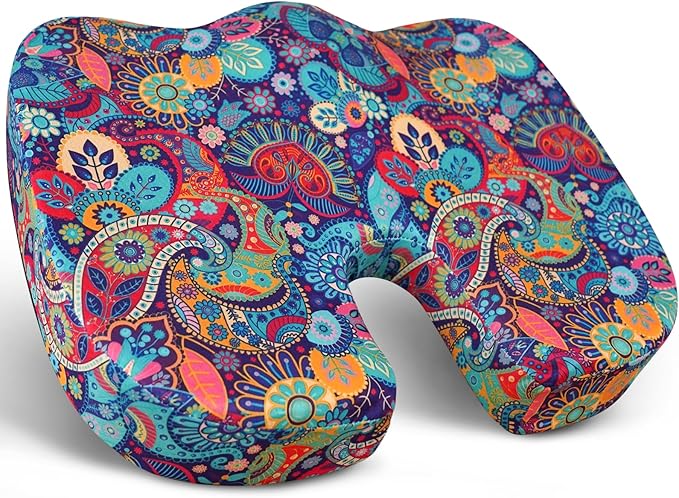 Tailbone Pain Relief Cushion, Memory Foam Seat Cushion for Pressure Relief Coccyx Cushion for Sciatica Pain Ergonomic Seat Cushion for Office Desk Chair