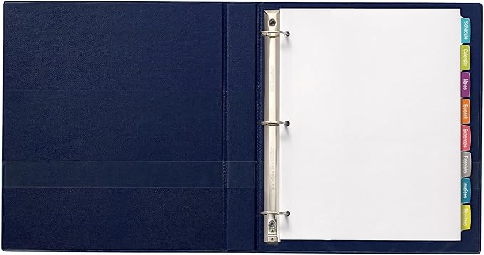 Avery Big Tab Printable White Label Dividers for 3 Ring Binders, 8 Tabs per Set, White, 120 Sets Total, Great for Office Supplies, School Supplies, Organizing, and More (6 Packs of 14435)