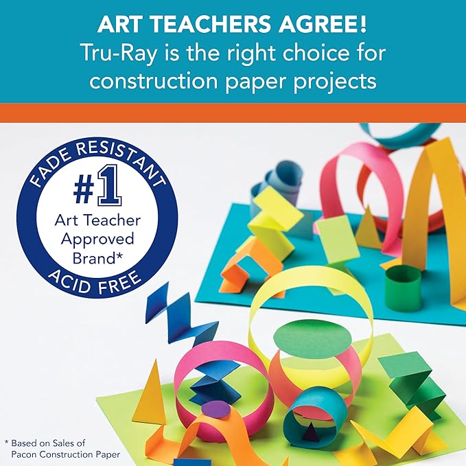 Tru-Ray® Construction Paper, 50% Recycled, 12" x 18", Dark Brown, Pack of 50
