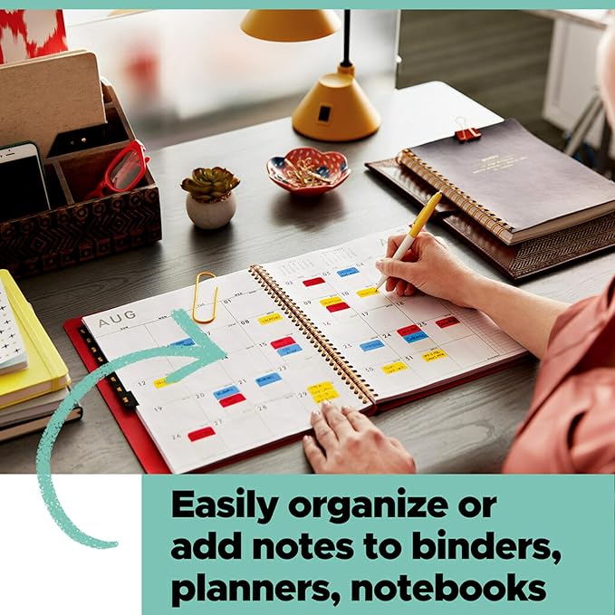 Post-it Flags and Arrow Flags Value Pack, Brights, 1 in and 1.7 in Wide, 196/Dispenser Plus Free Post-it Tabs (680-BBBGA4VA)