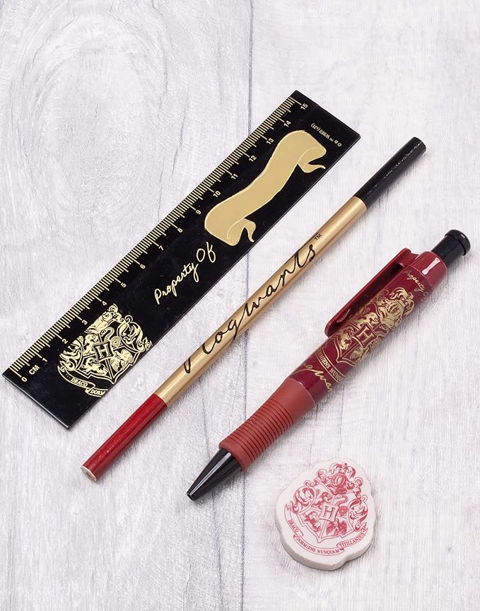 Harry Potter Stationery Set A5 Hogwarts Hedwig Notebook Pen Pencil Case
