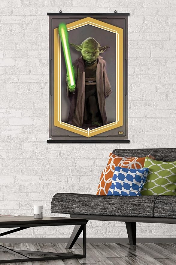 Trends International Star Wars: The High Republic - Yoda Wall Poster, 22.375" x 34", Premium Poster & Clip Bundle