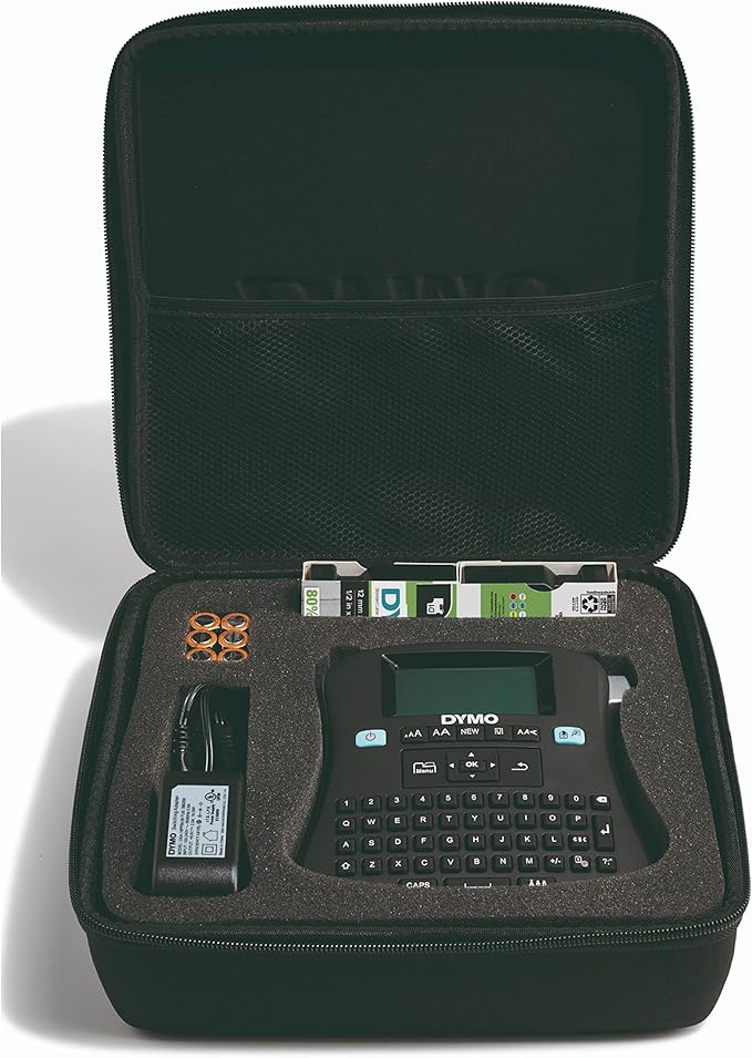 DYMO Label Maker 210D Label Maker, 2 Lines, 6 1/10w x 6 1/2d x 2 1/2h, 3" (1738976)