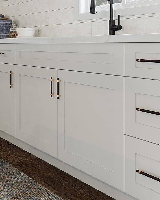 Design House Brookings Shaker Unassembled Wall Kitchen Cabinet W3324, 33 W x 12 D x 24 H, Painted White with Sherwin Williams®, Solid Wood – Design House, 561605