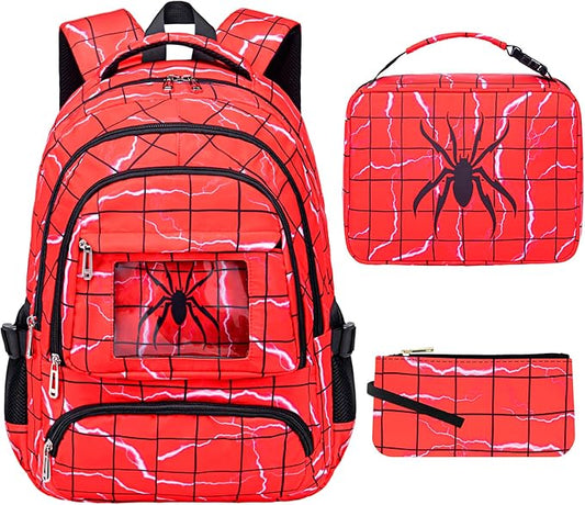 Boys Backpack With Lunch Box Kids School Backpacks for Elementary Kindergarten Preschool Mochila Para Niños 6-8 10-12 4 5 6 7 8 9 10 11 12