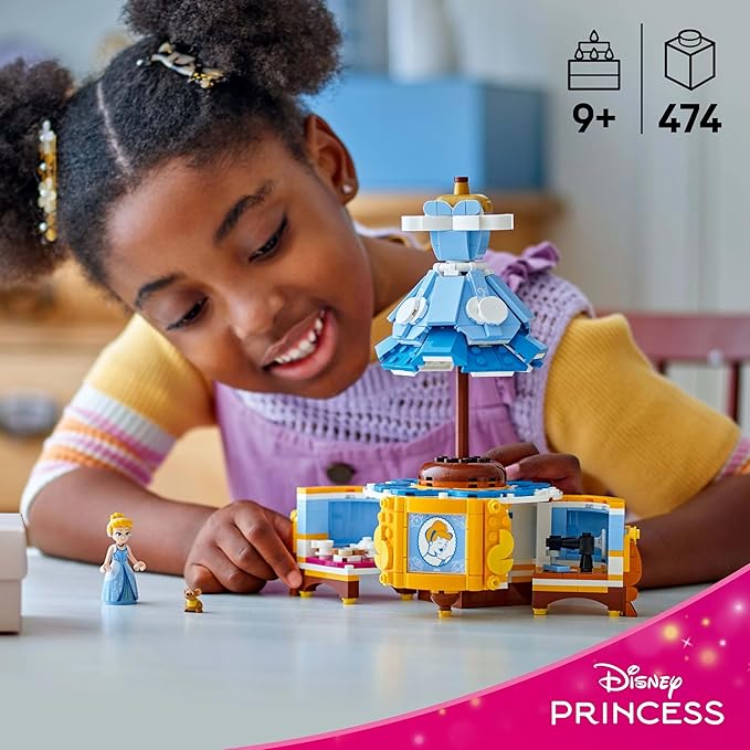 Lego 43266 Cinderella Dress, Toy, Birthday Gift, Blocks, Girls, Boys, Children, 9, 10, 11 Years, Elementary School Students, Disney Goods, Pretend Play, Pretend Play